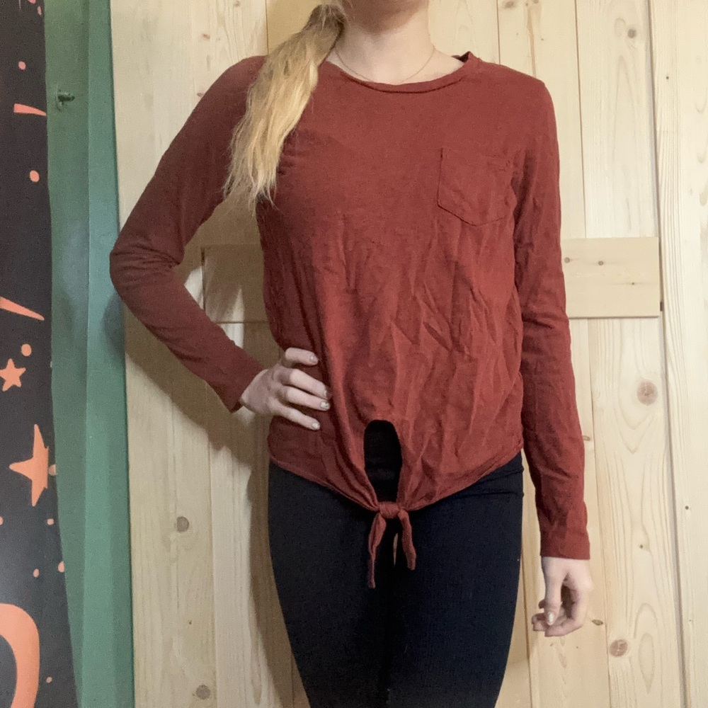 Burnt Orange Long Sleeve Shirt